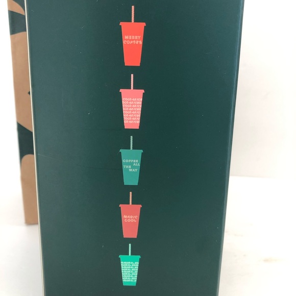 STARBUCKS 2019 Holiday Edition Cold Cup Set of 5 - Picture 7 of 7